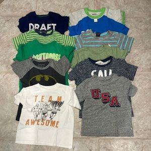 Lot 11 Boy T Shirts Size 4 Gap Harper Canyon Polo H&M Junk Food